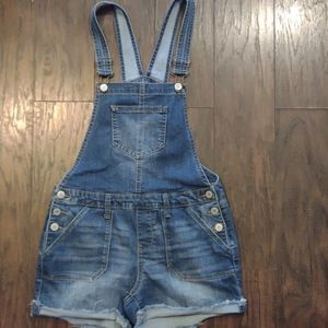 🌼SO girls denim overalls size 14
